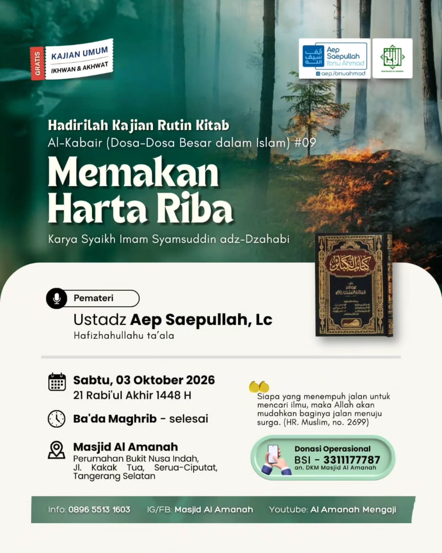 Poster asli dari @masjidalamanah