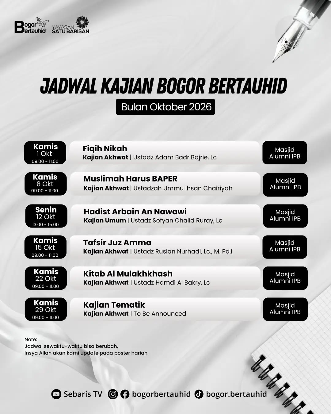 Poster asli dari @bogorbertauhid