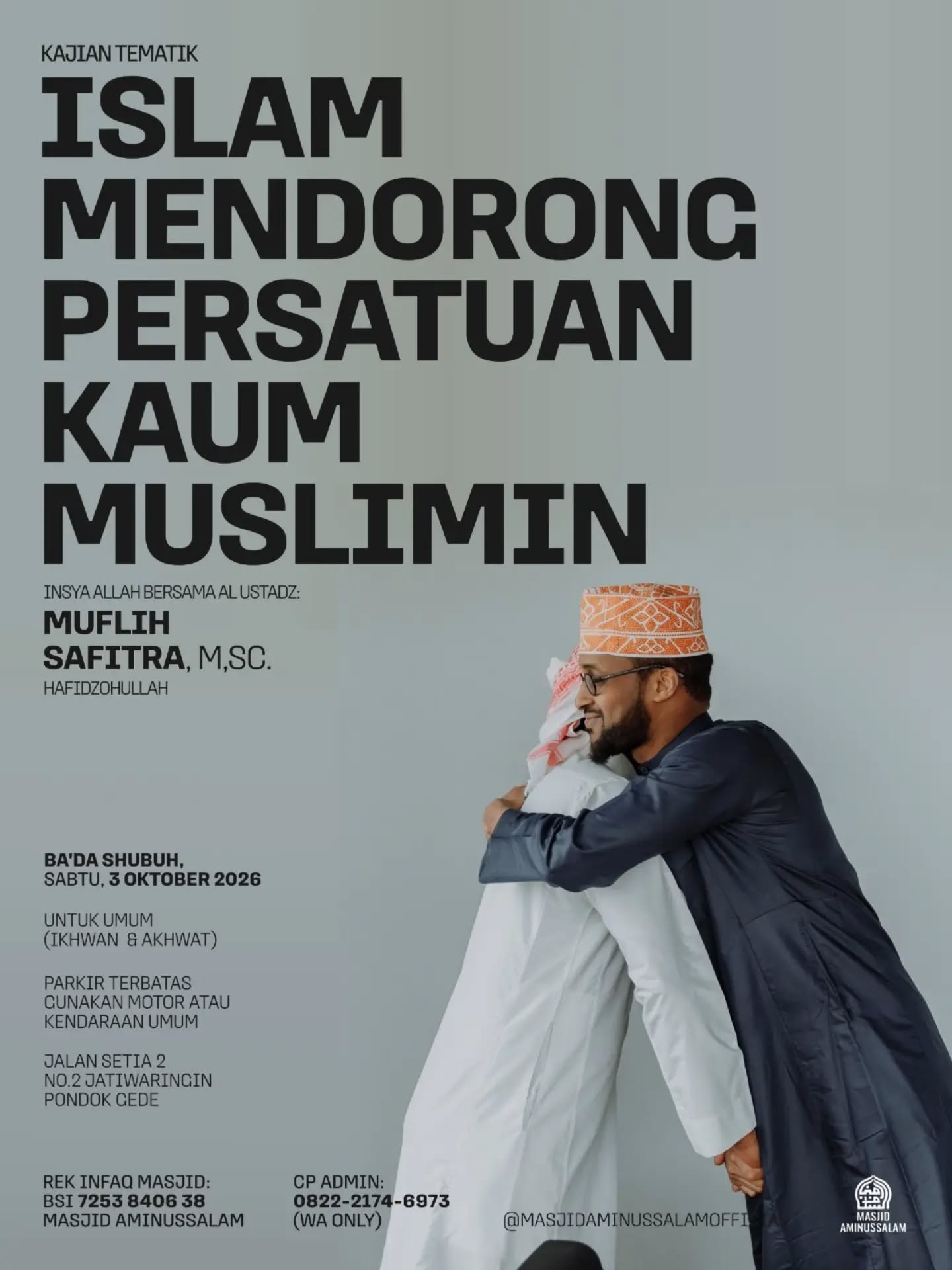 Poster asli dari @masjidaminussalamofficial
