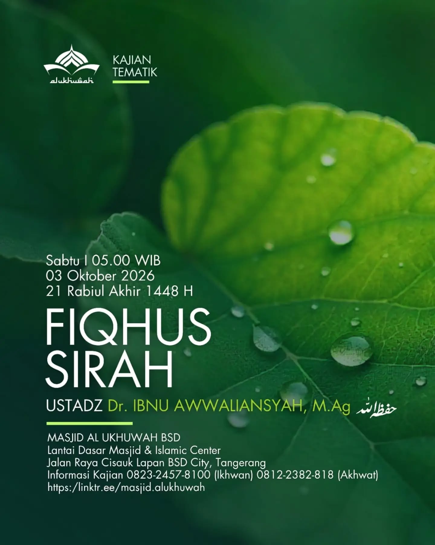 Poster asli dari @masjidalukhuwah