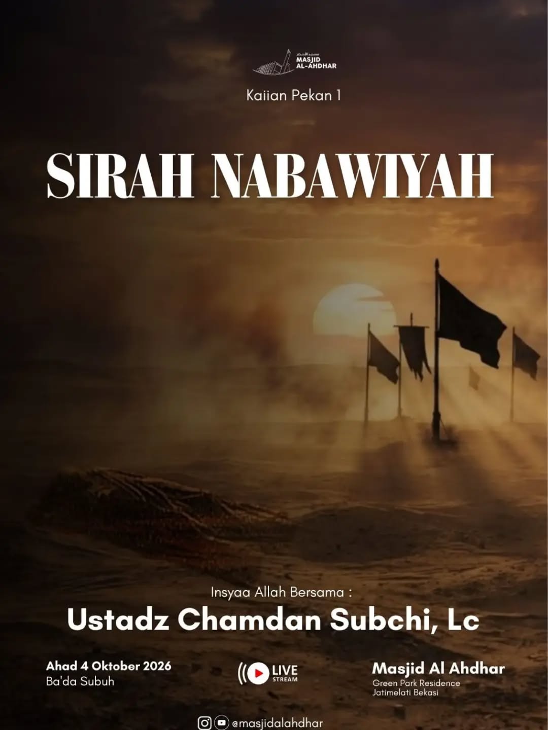 Poster asli dari @masjidalahdhar