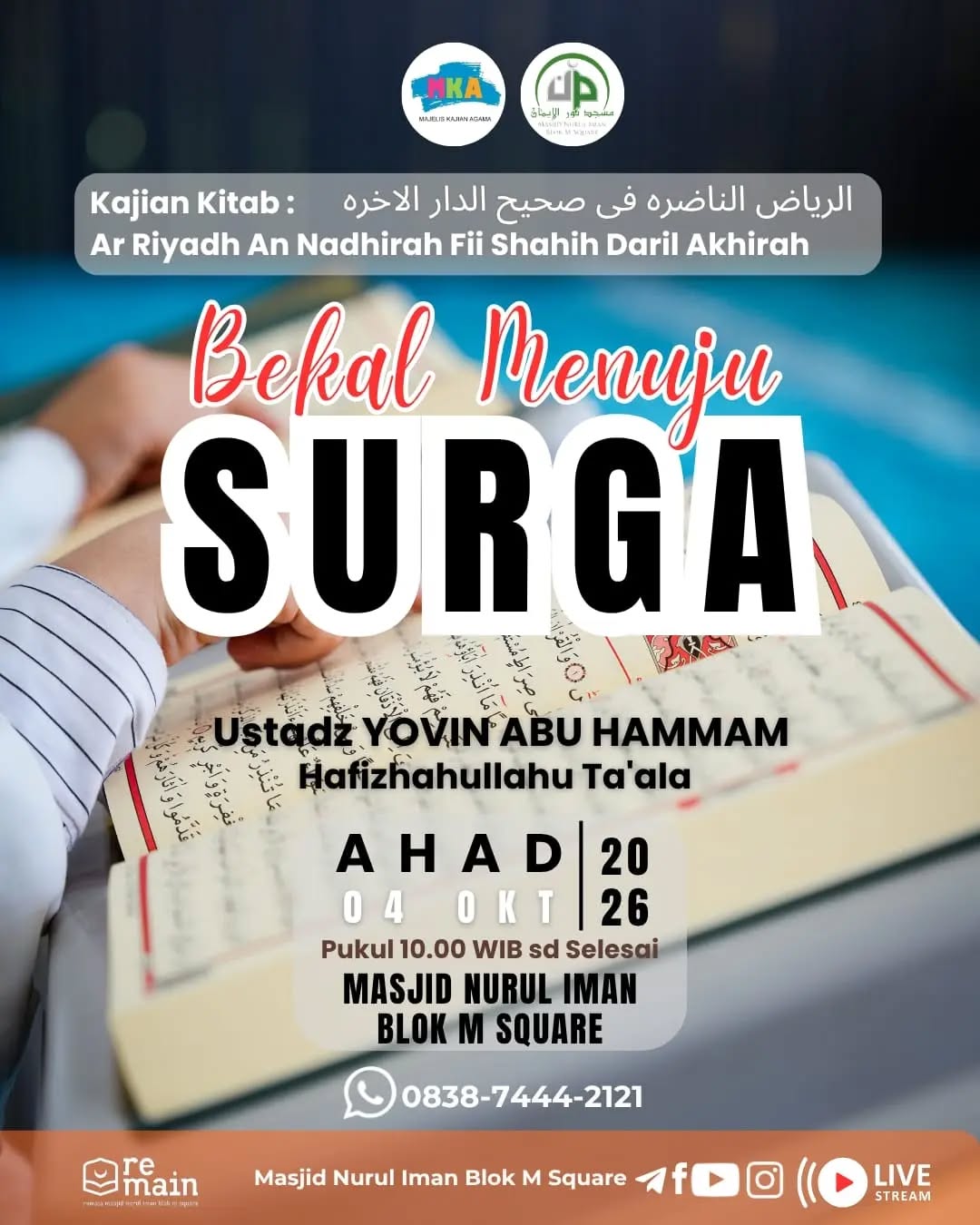 Poster asli dari @masjidnuruliman
