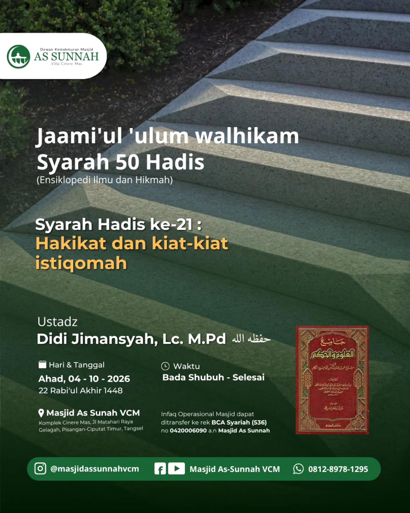Poster asli dari @masjidassunnahvcm