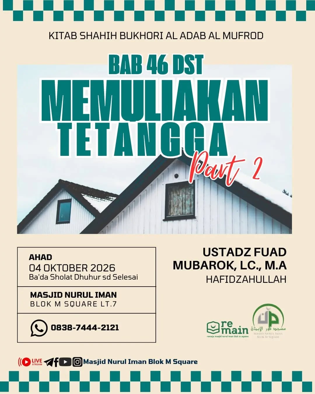 Poster asli dari @masjidnuruliman