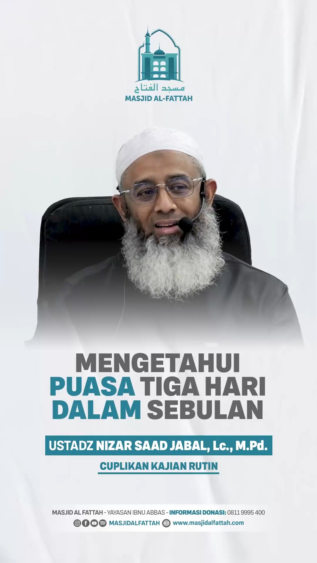 Poster asli dari @masjidalfattah