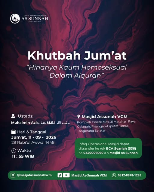Poster asli dari @masjidassunnahvcm