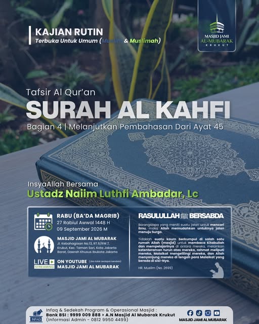 Poster asli dari @masjid.almubarak