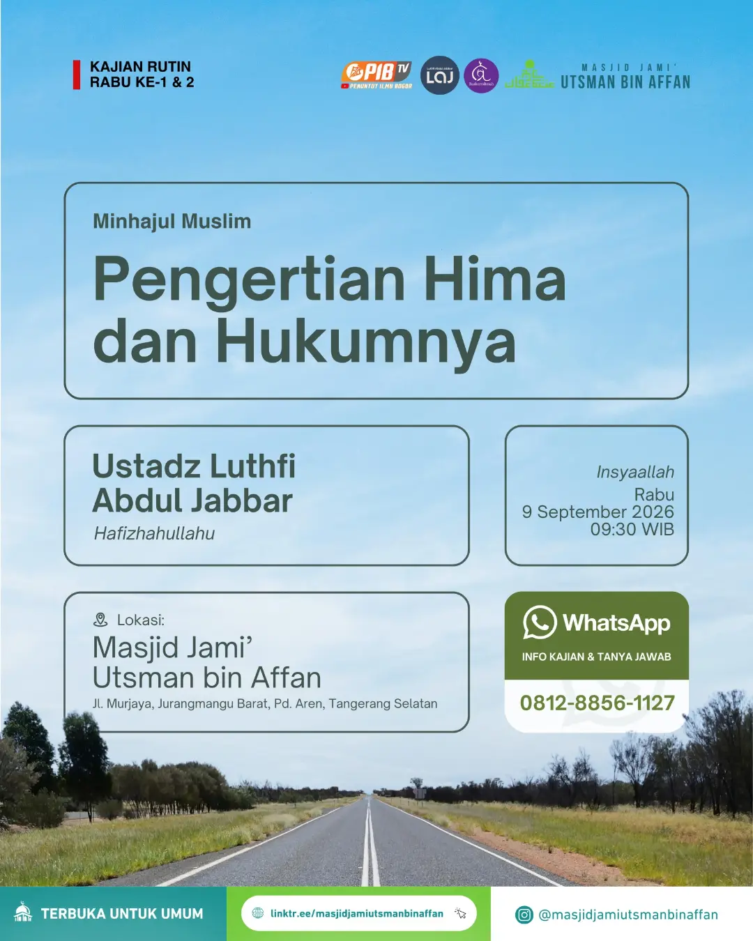 Poster asli dari @masjidjamiutsmanbinaffan