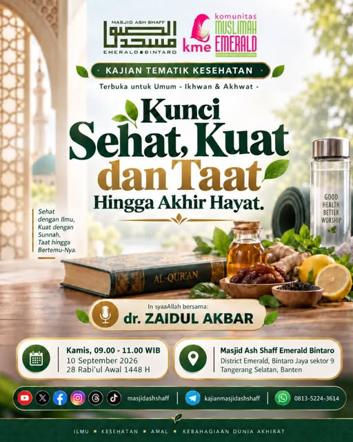 Poster asli dari @masjidashshaff