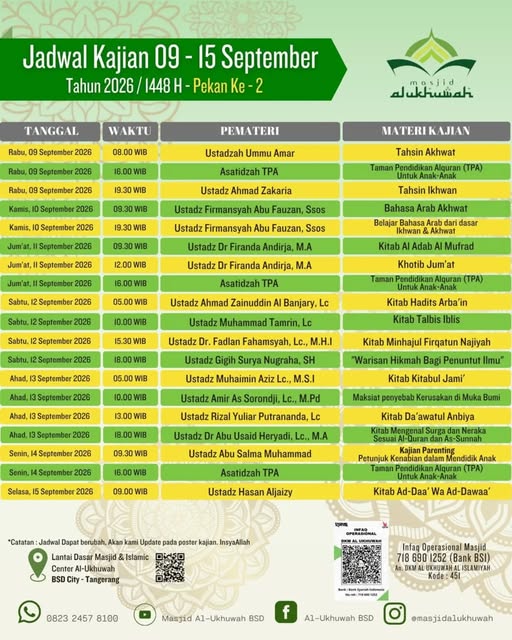 Poster asli dari @masjidalukhuwah