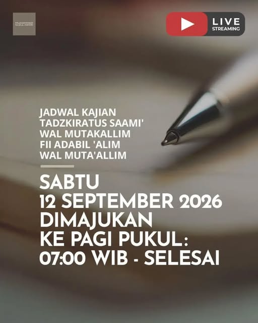 Poster asli dari @masjidnuruliman