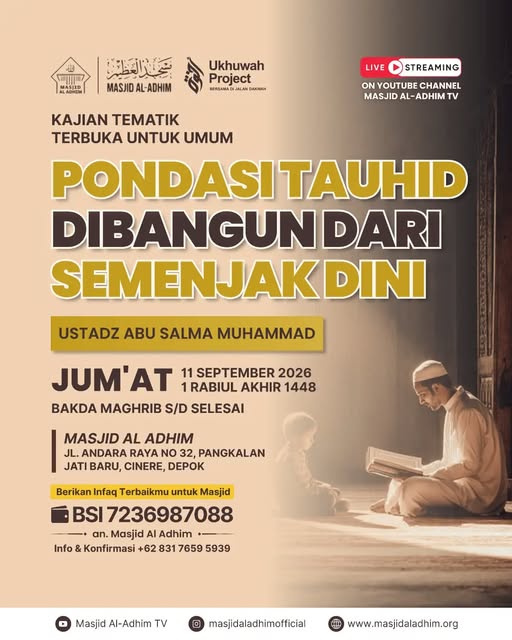 Poster asli dari @masjidaladhimofficial