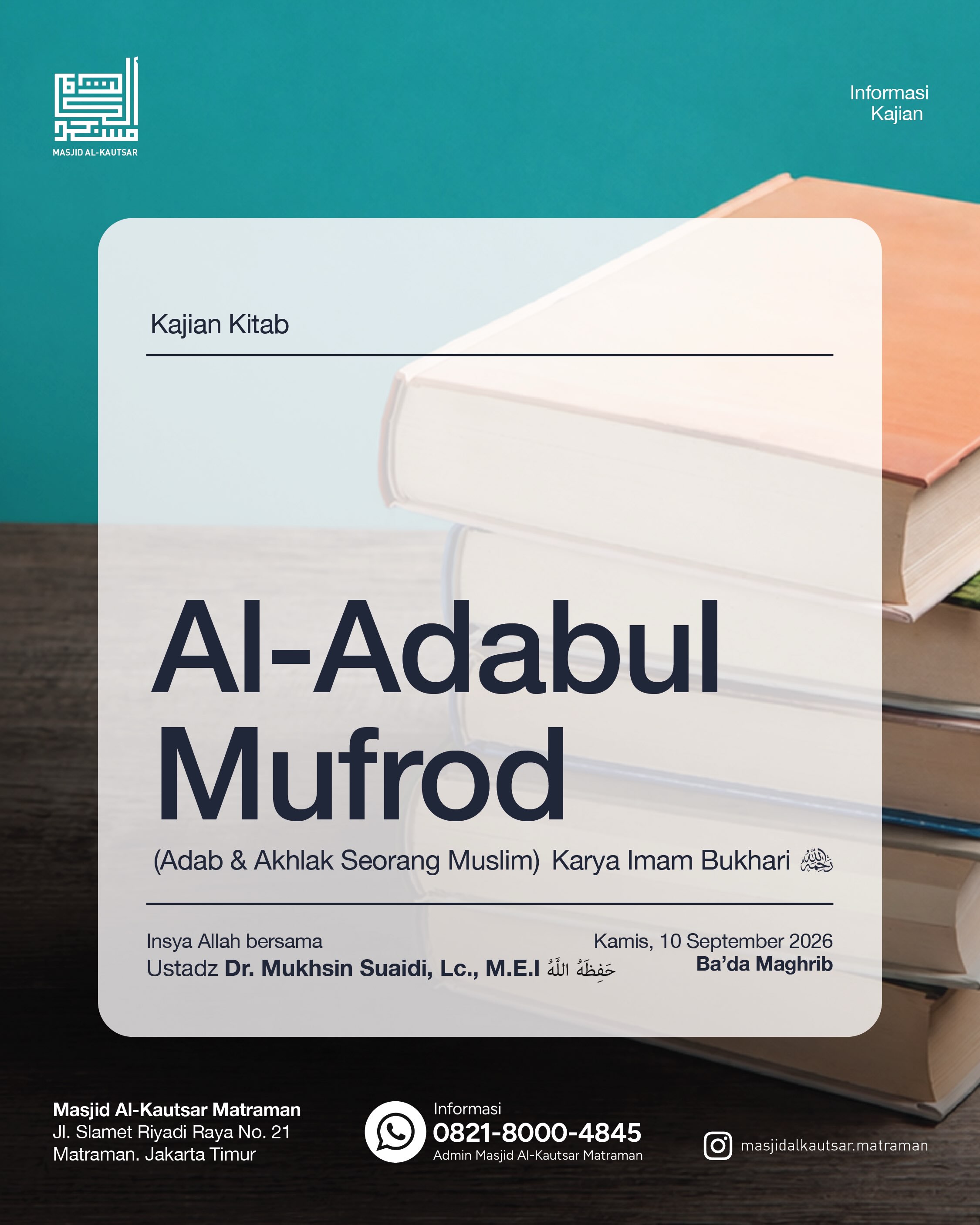 Poster asli dari @masjidalkautsar.matraman