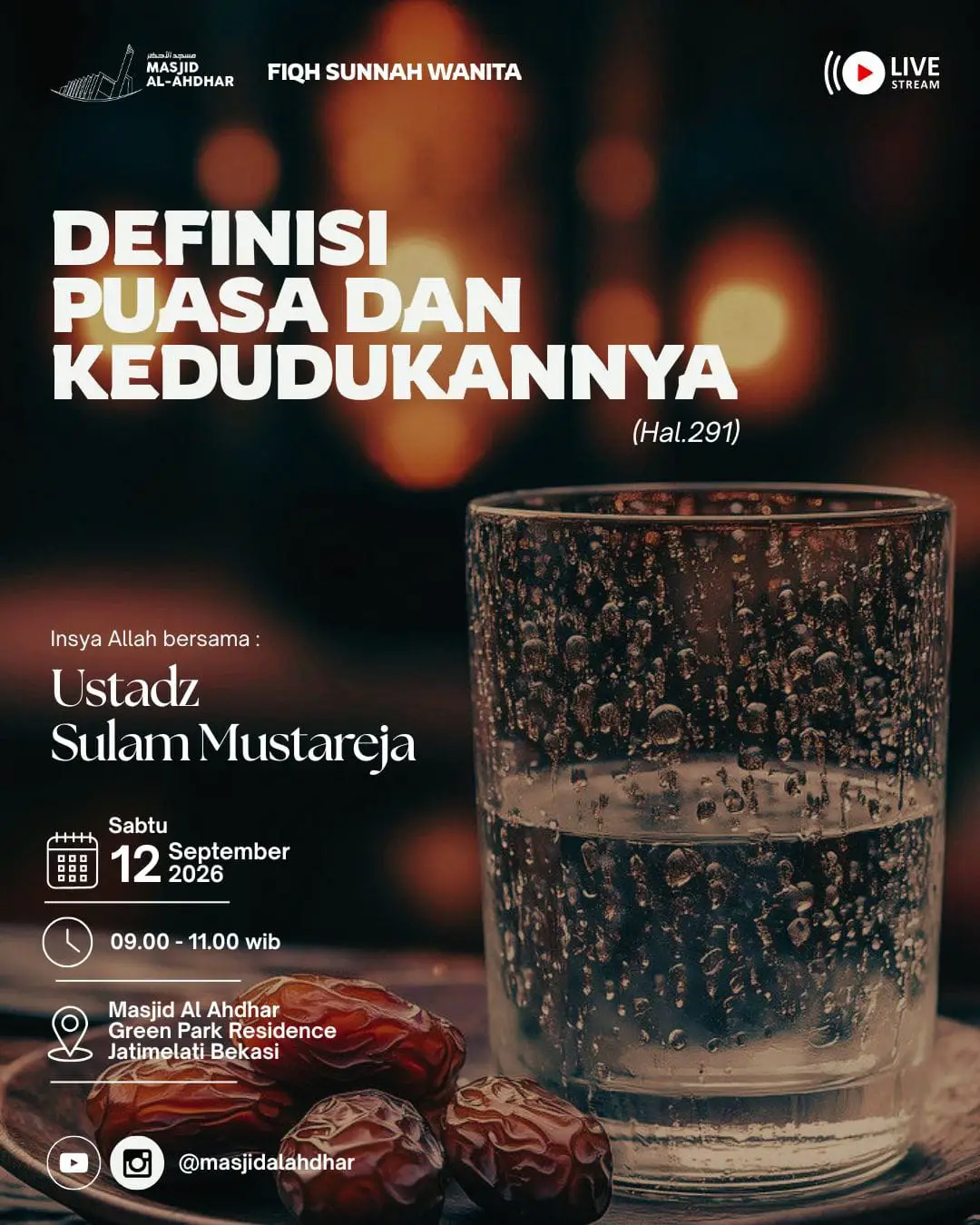 Poster asli dari @masjidalahdhar