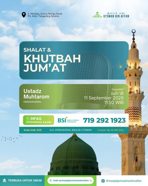 Poster asli dari @masjidjamiutsmanbinaffan