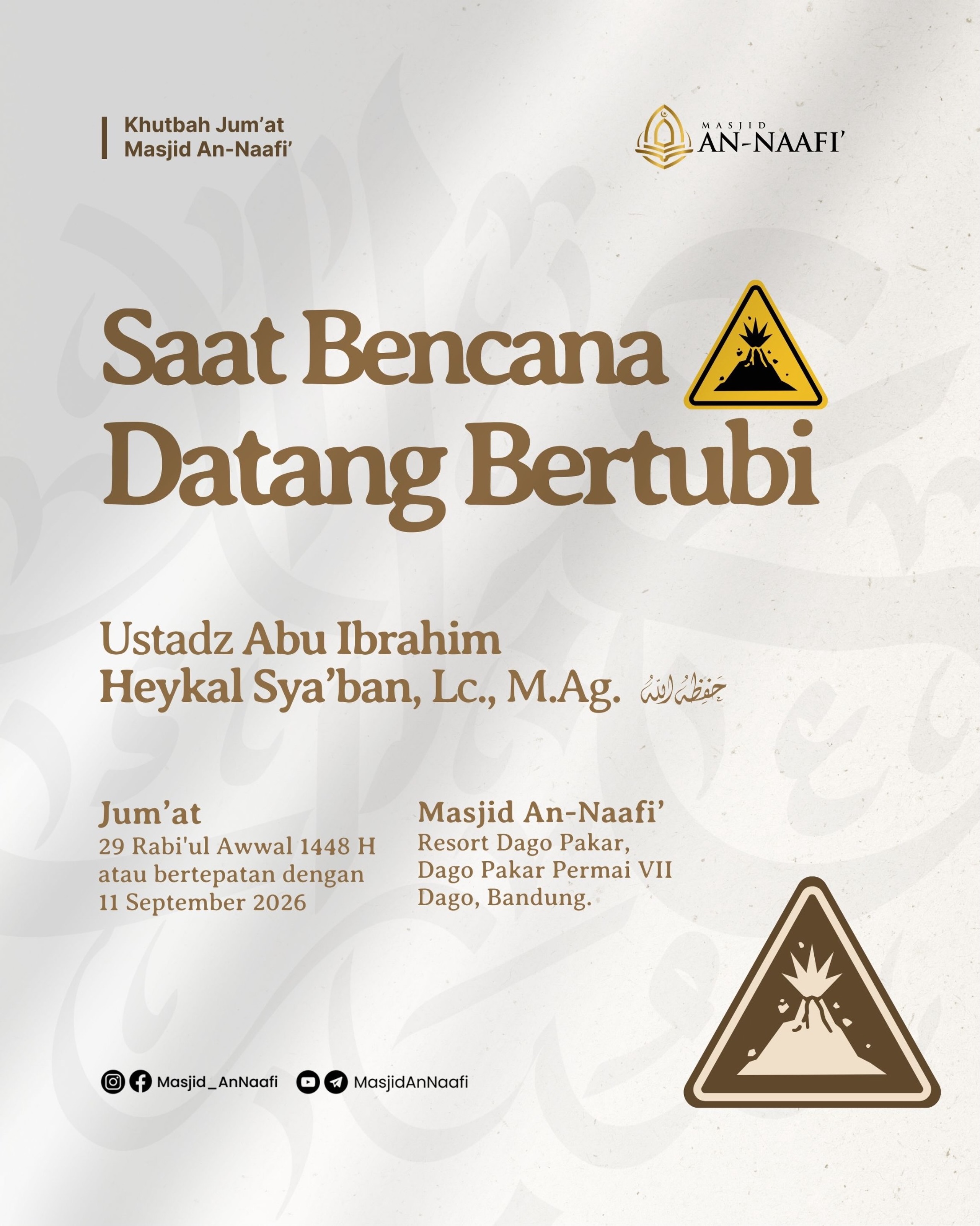Poster asli dari @masjid_annaafi