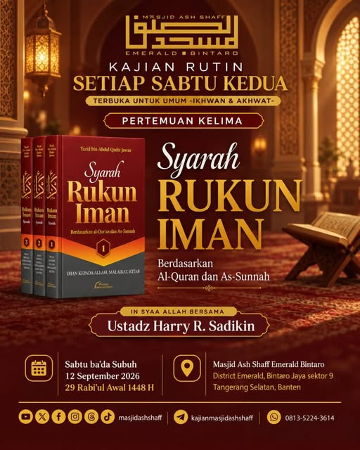 Poster asli dari @masjidashshaff