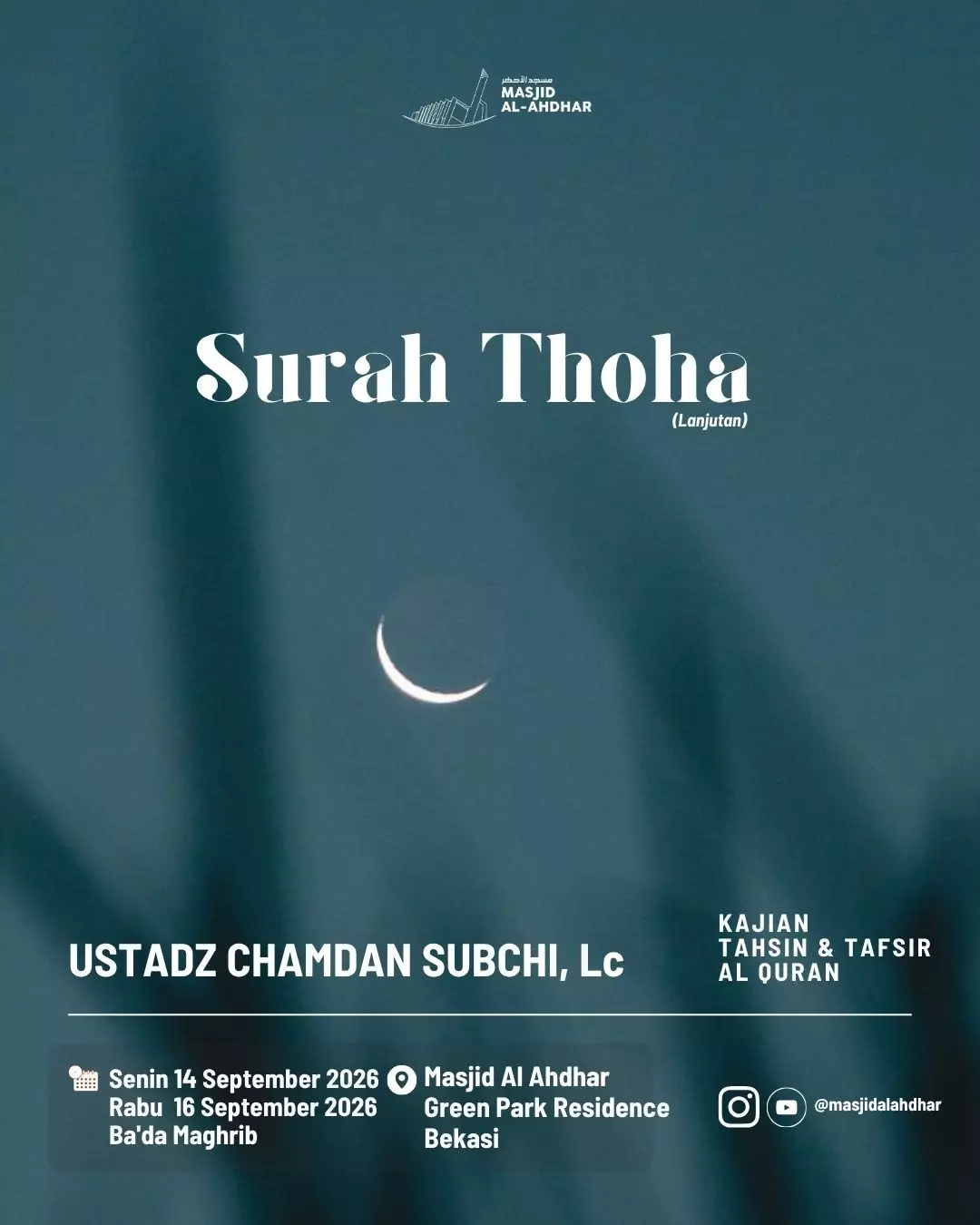 Poster asli dari @masjidalahdhar