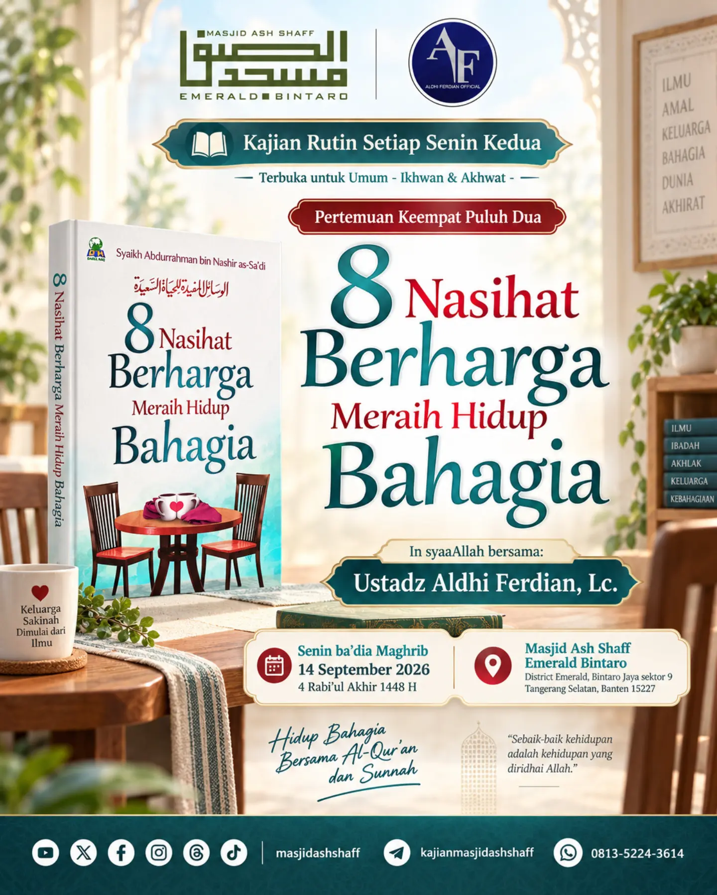 Poster asli dari @masjidashshaff