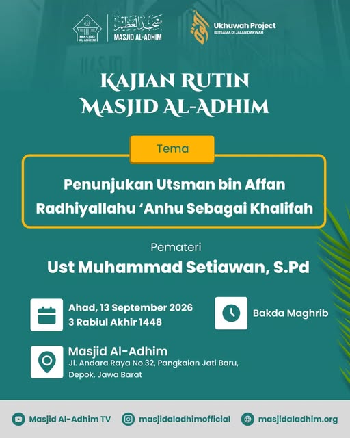 Poster asli dari @masjidaladhimofficial