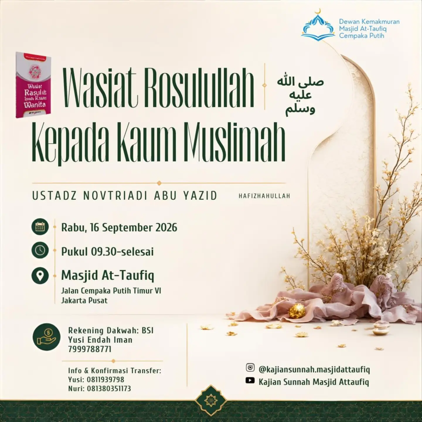 Poster asli dari @kajiansunnah.masjidattaufiq