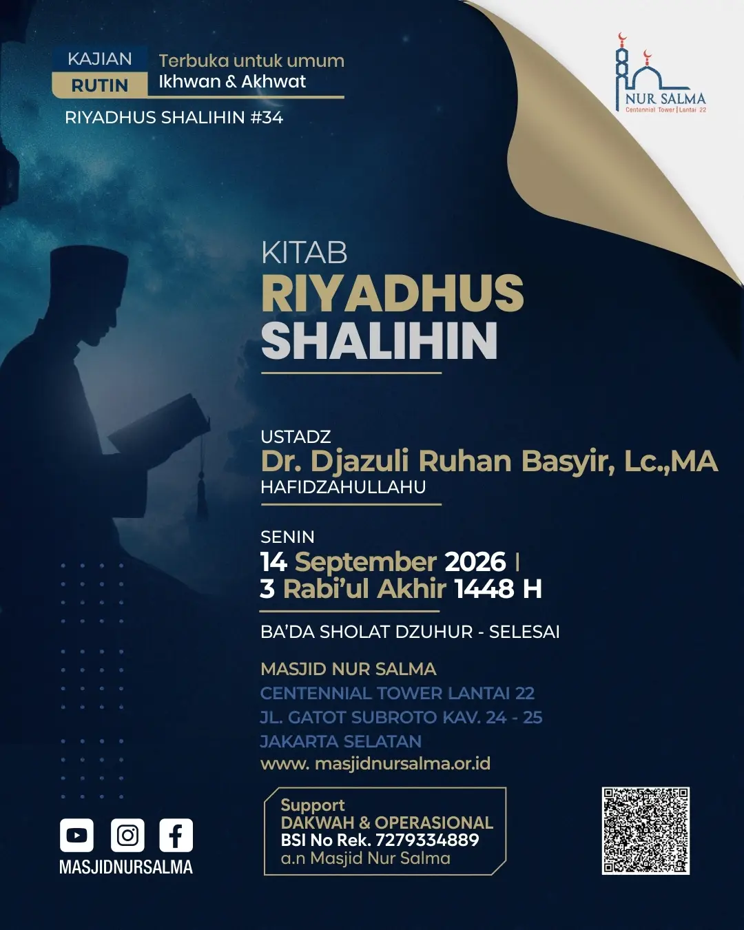 Poster asli dari @masjidnursalma