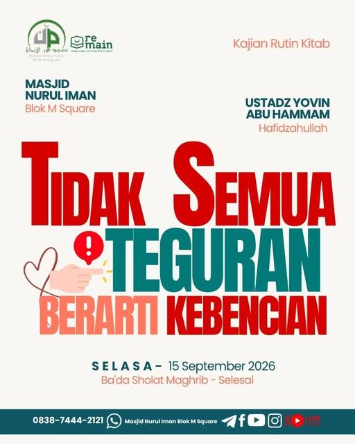 Poster asli dari @masjidnuruliman