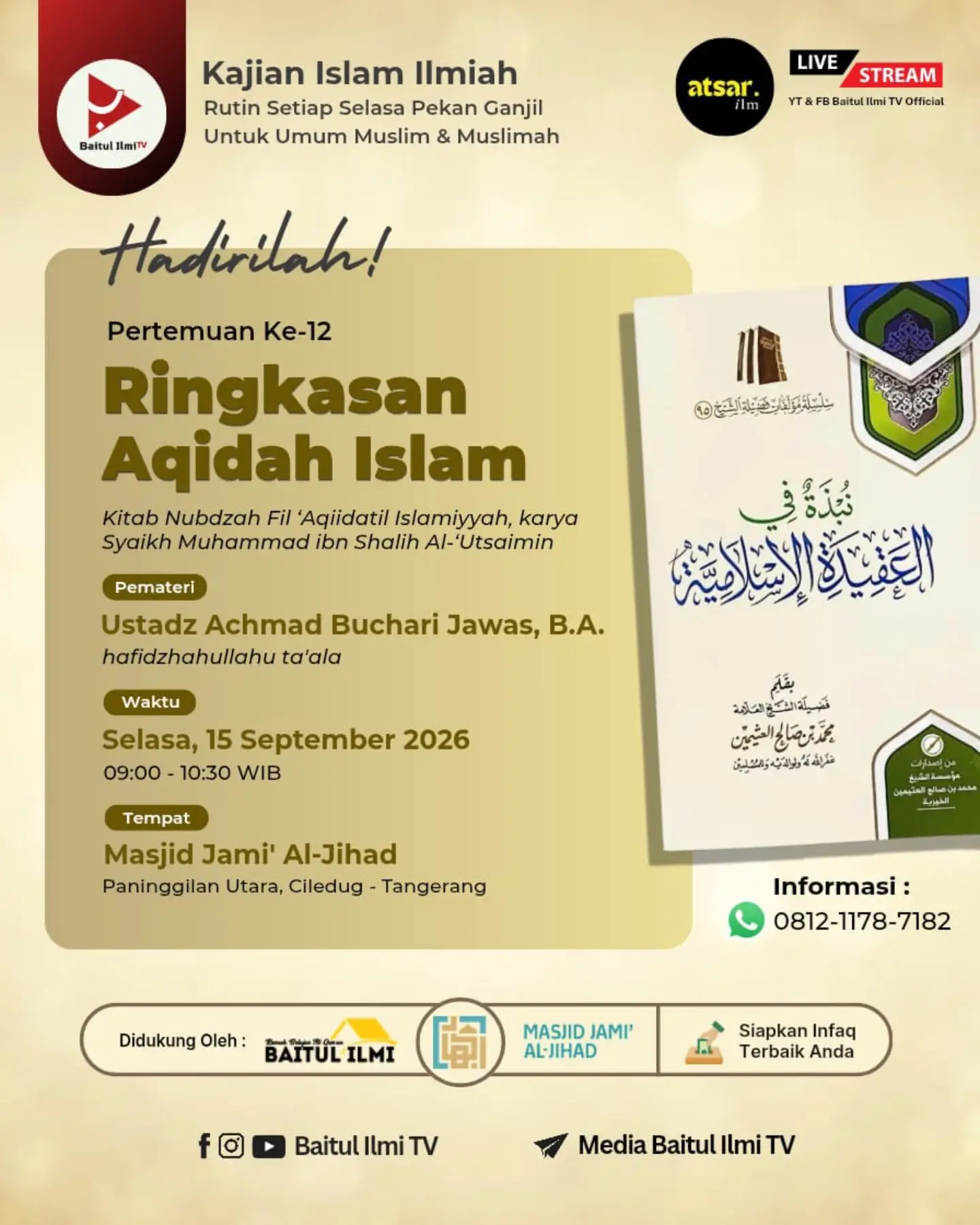 Poster asli dari @masjid.jamialjihad