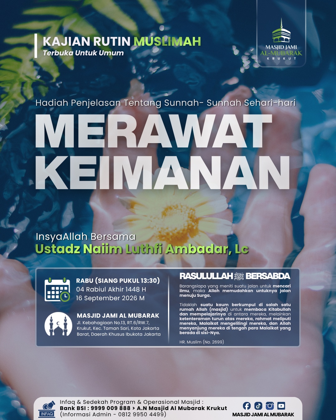 Poster asli dari @masjid.almubarak