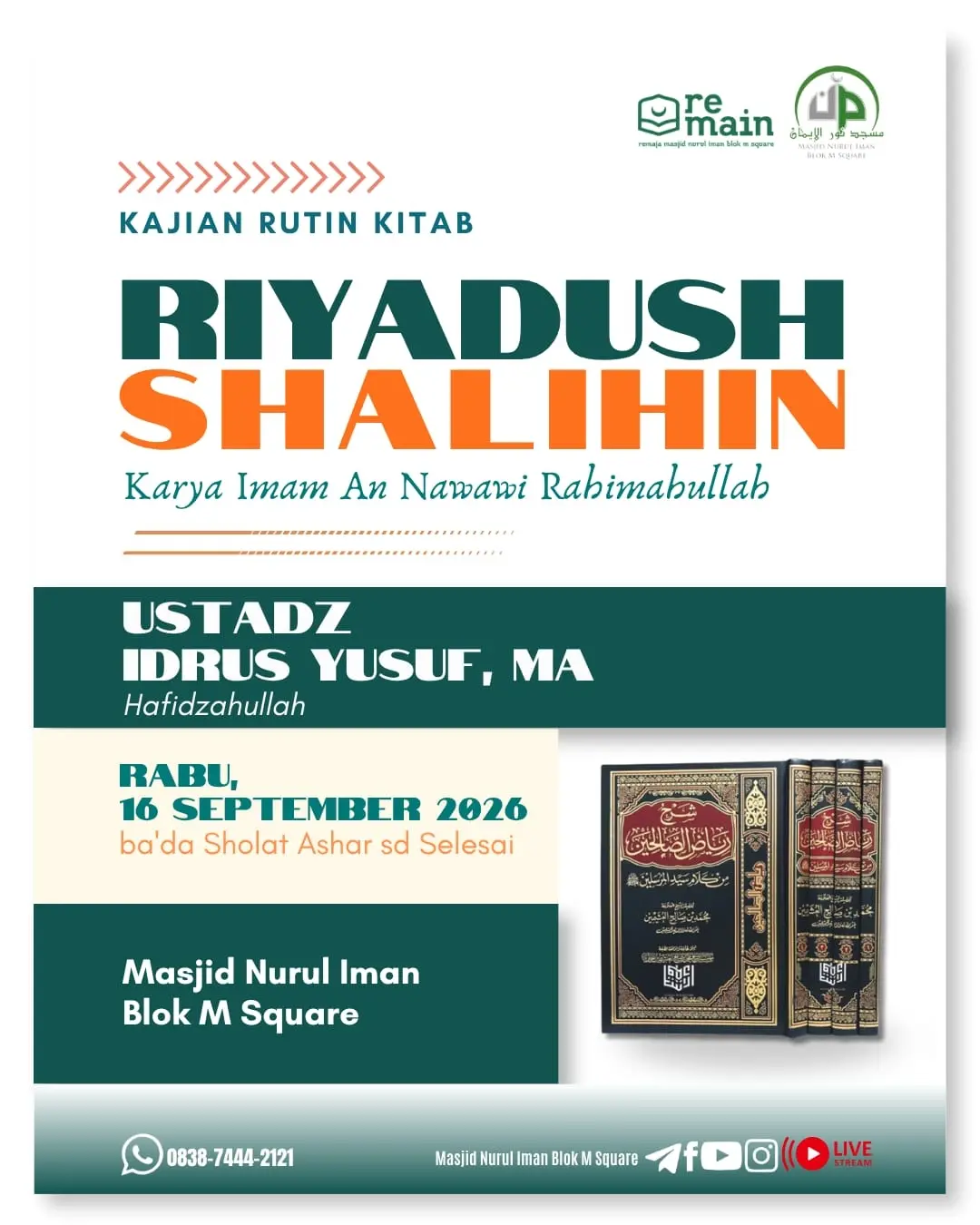 Poster asli dari @masjidnuruliman