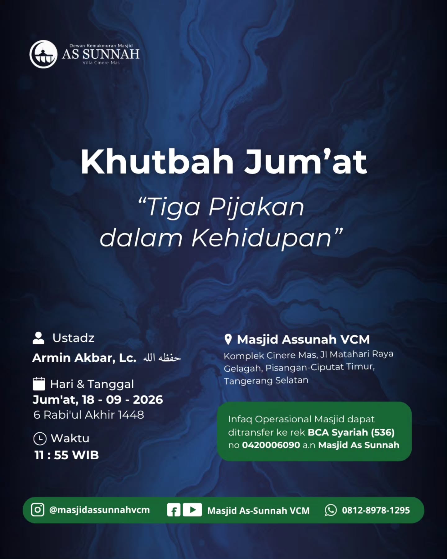 Poster asli dari @masjidassunnahvcm