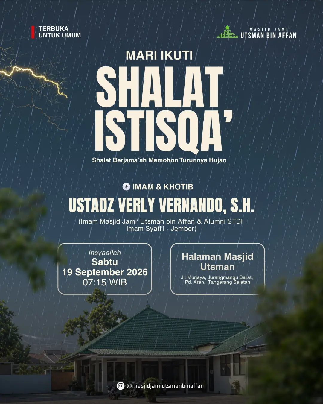 Poster asli dari @masjidjamiutsmanbinaffan