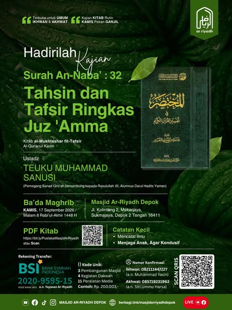 Poster asli dari @mtarriyadh_depok