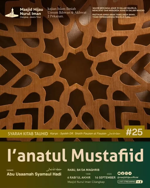 Poster asli dari @masjidhijauofficial
