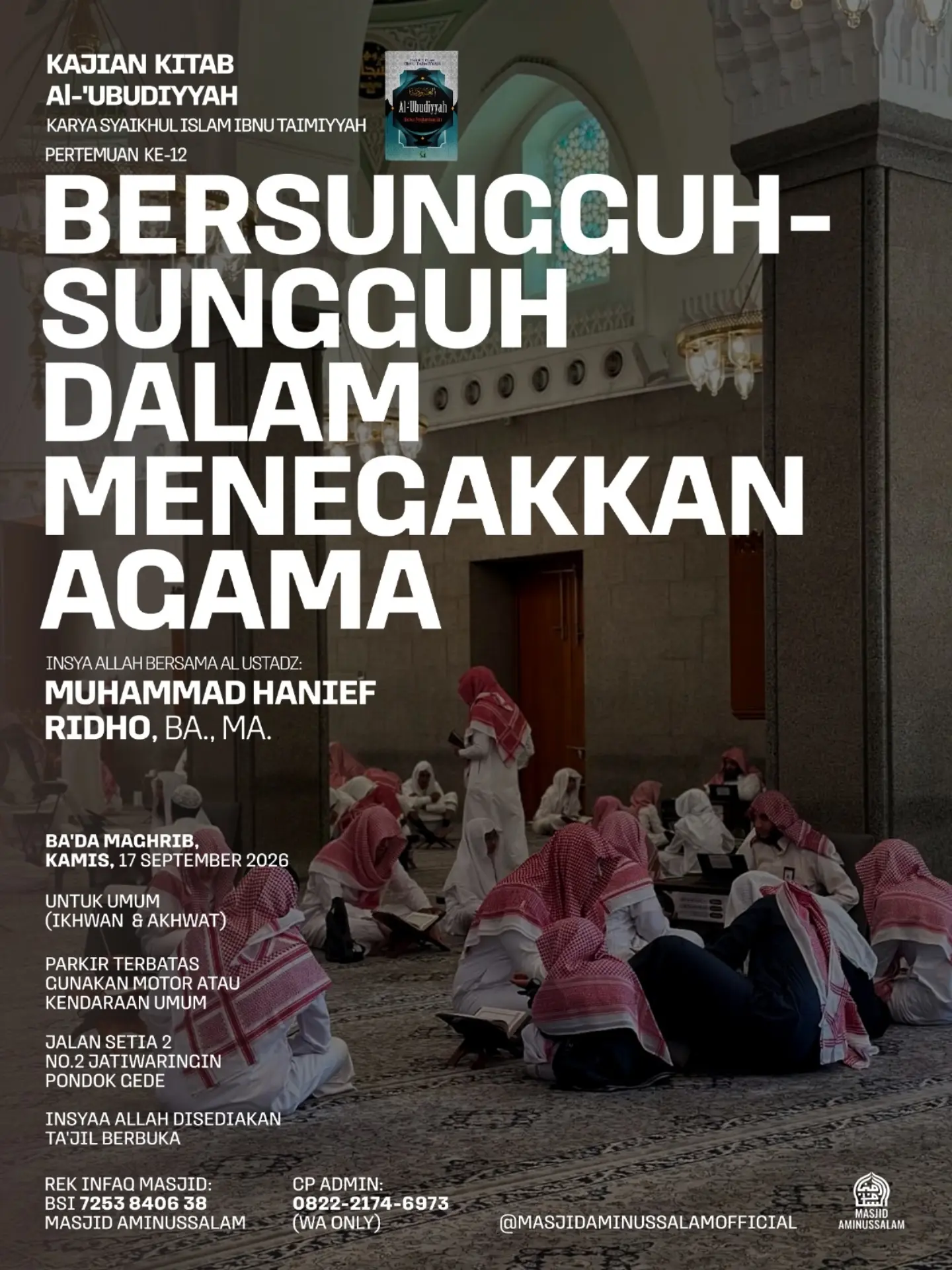 Poster asli dari @masjidaminussalamofficial
