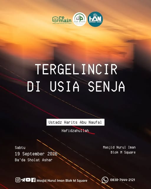 Poster asli dari @masjidnuruliman