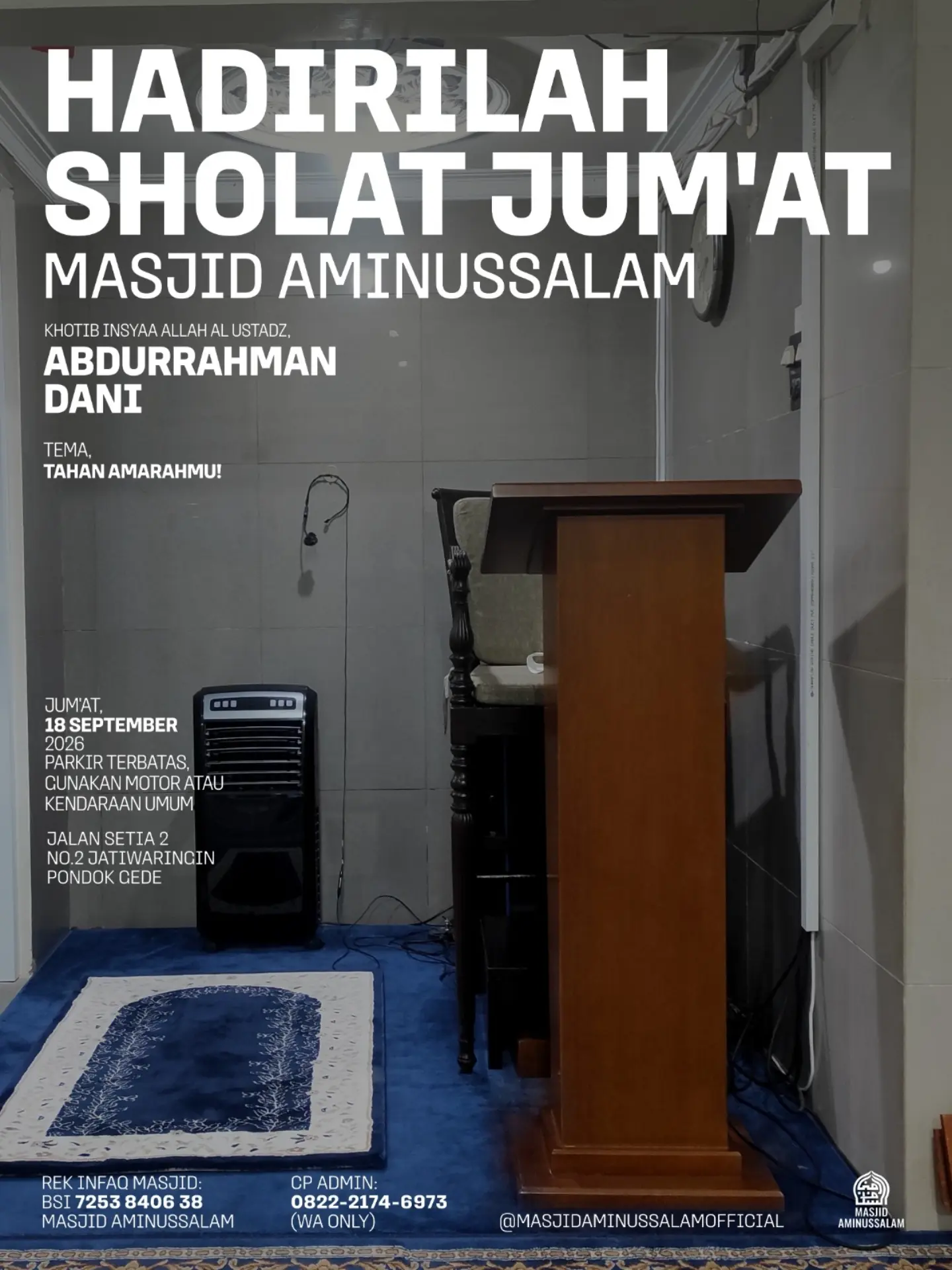 Poster asli dari @masjidaminussalamofficial