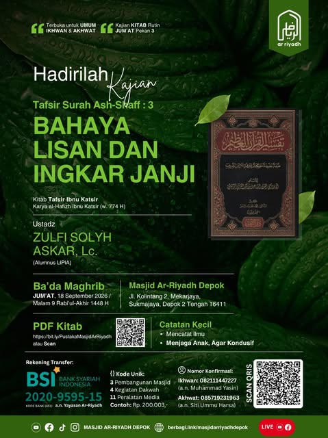 Poster asli dari @mtarriyadh_depok