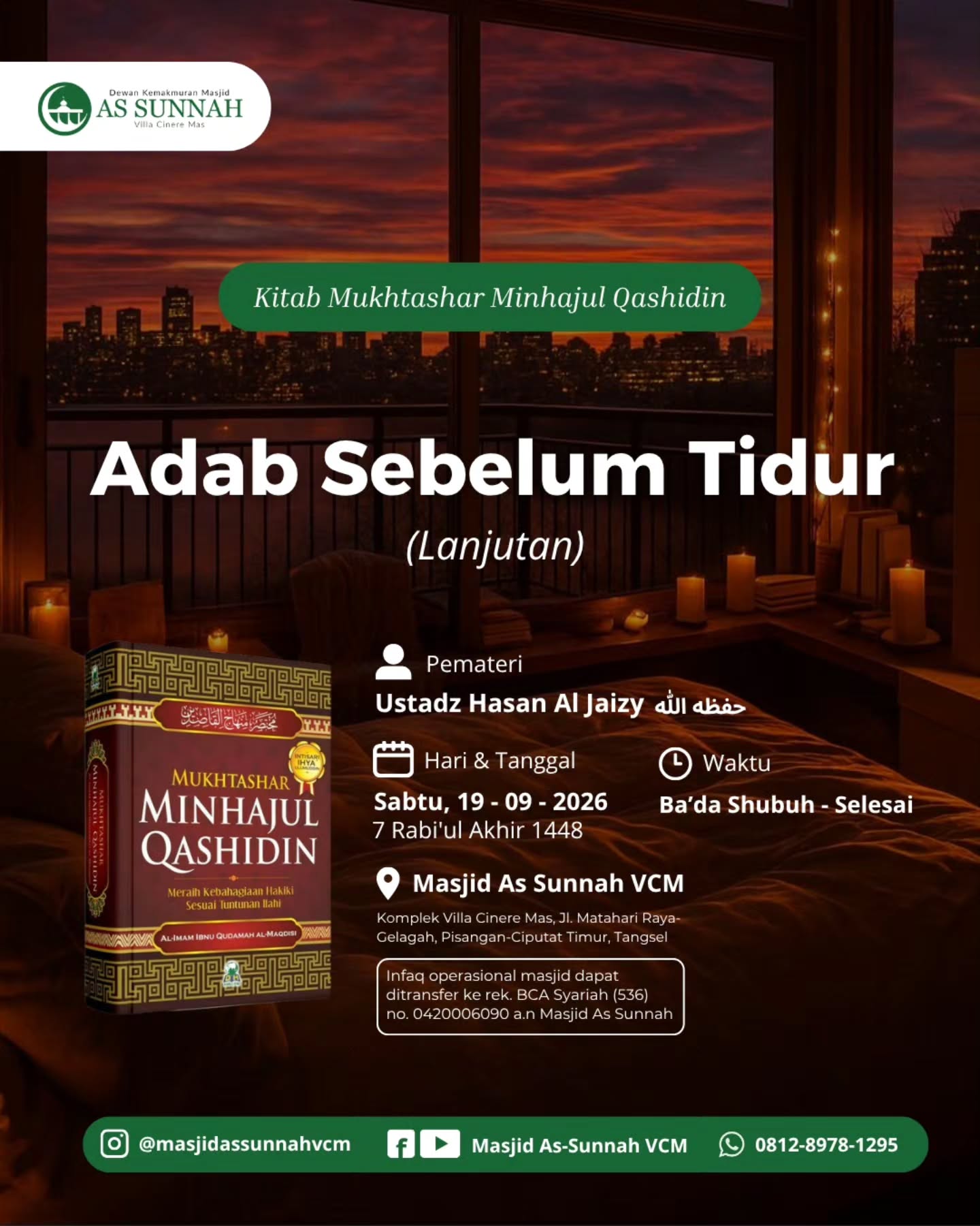 Poster asli dari @masjidassunnahvcm