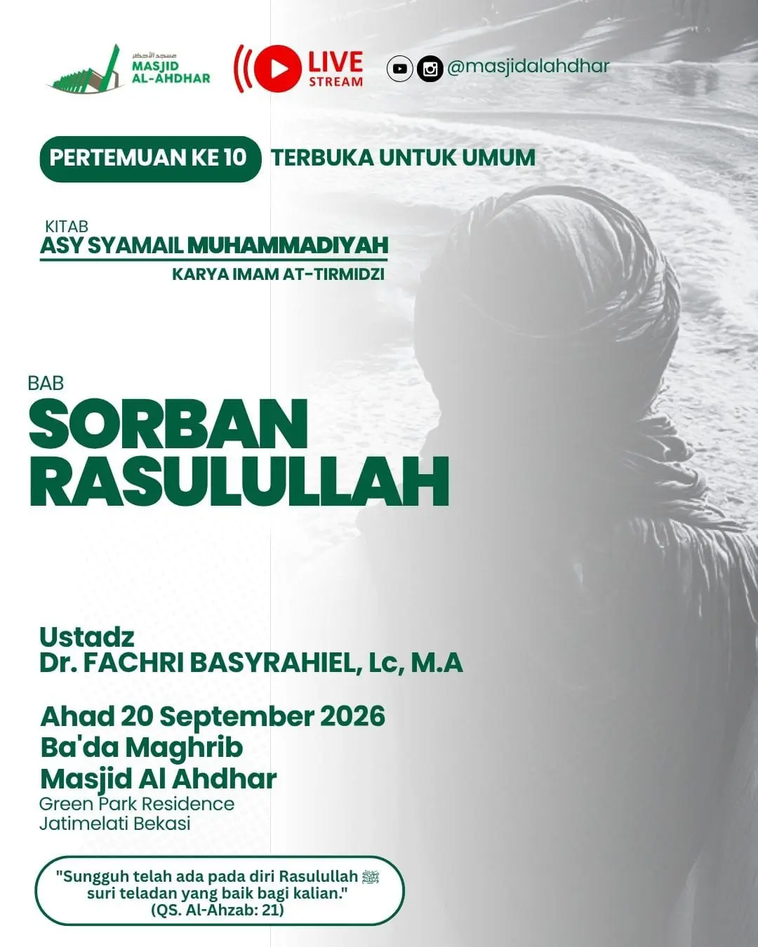Poster asli dari @masjidalahdhar