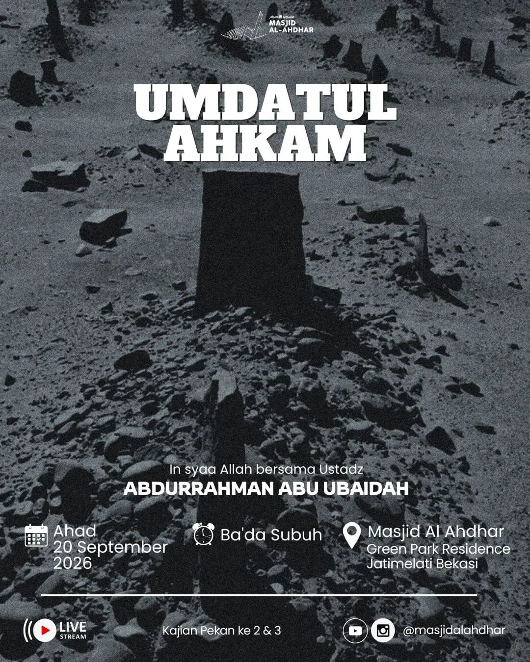 Poster asli dari @masjidalahdhar