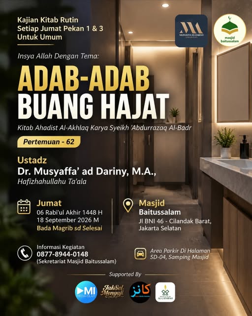 Poster asli dari @masjidbaitussalamcilandak