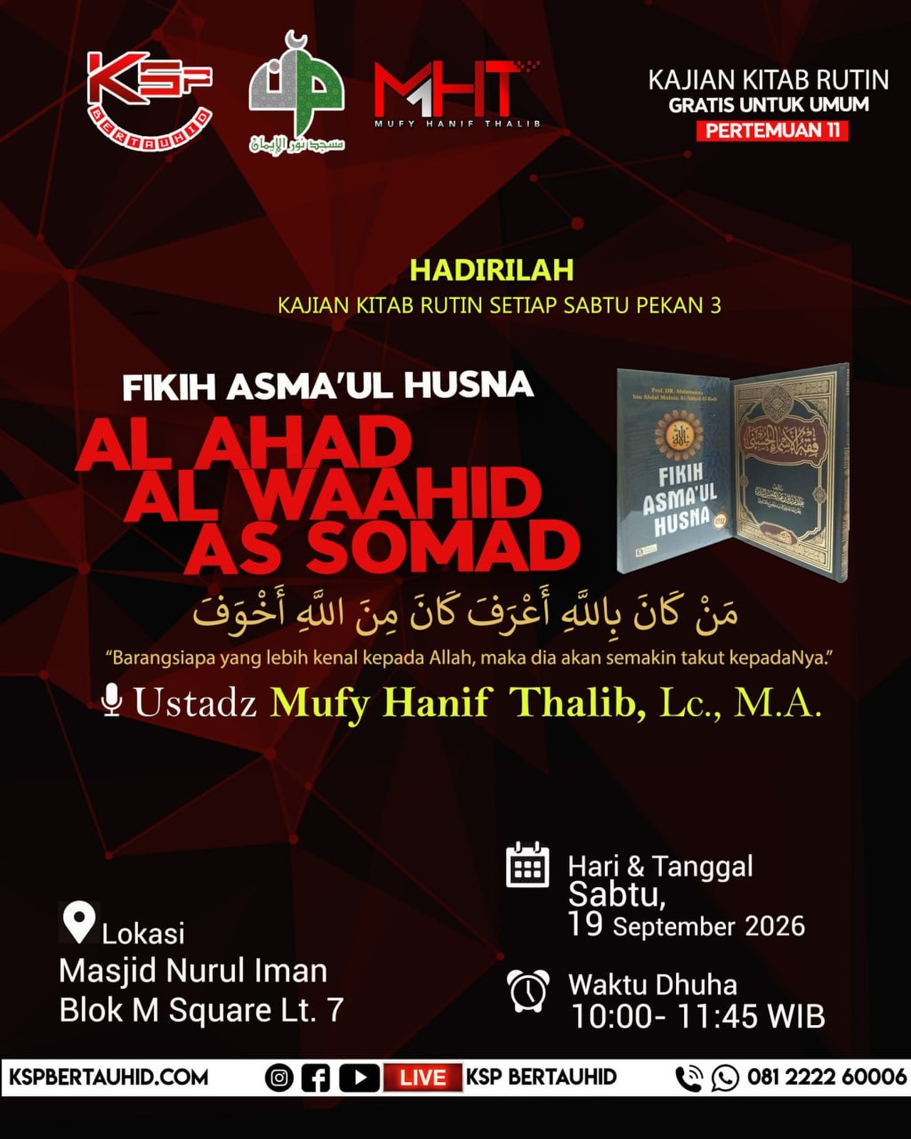 Poster asli dari @ksp.bertauhid