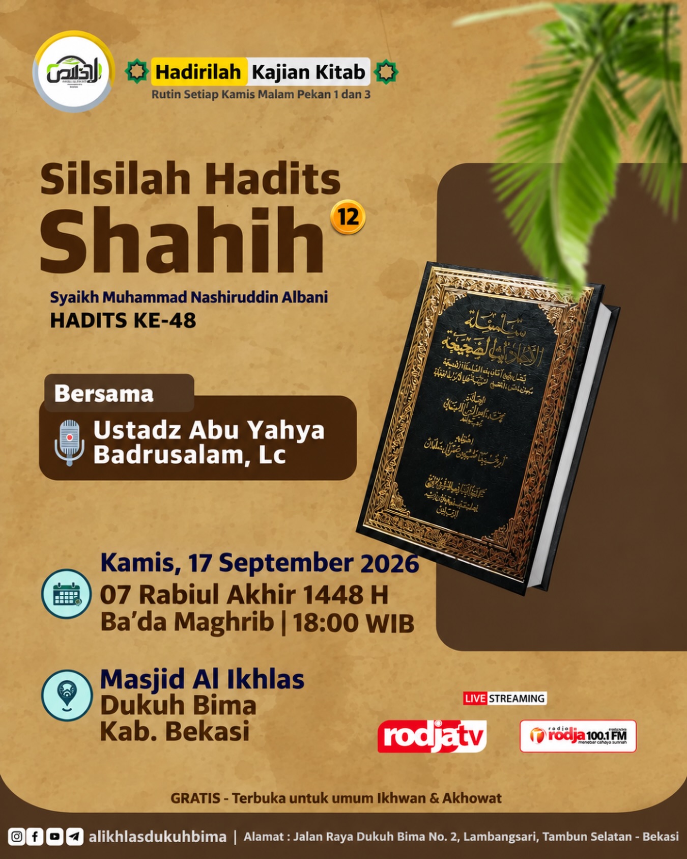 Poster asli dari @alikhlasdukuhbima