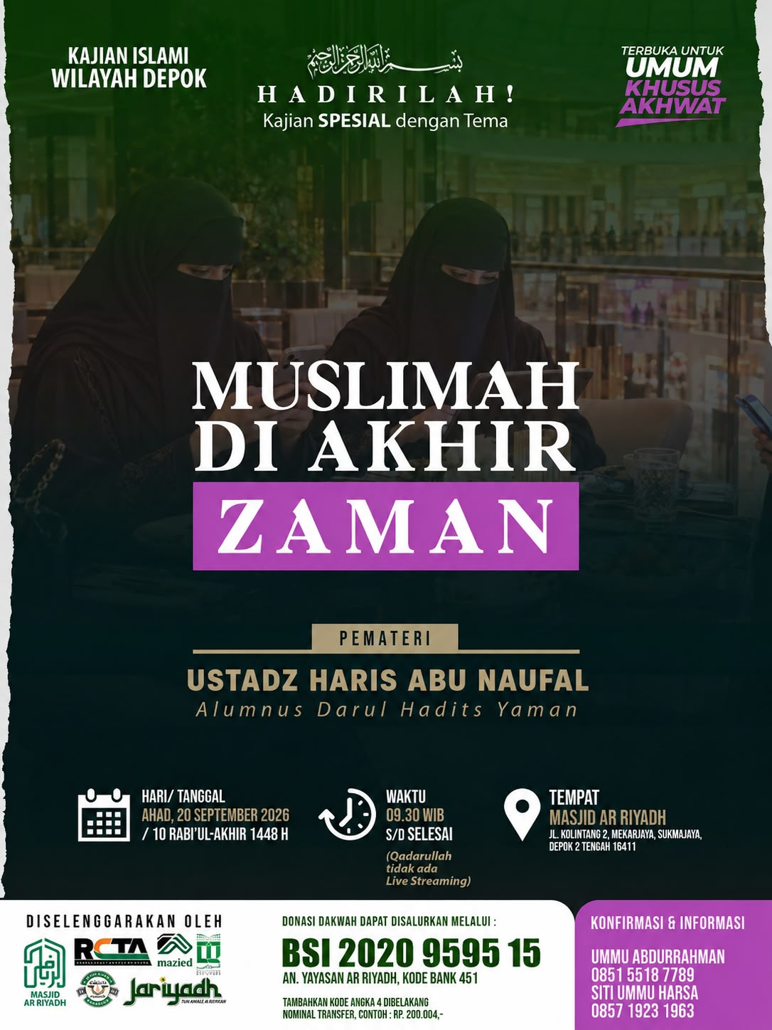 Poster asli dari @mtarriyadh_depok
