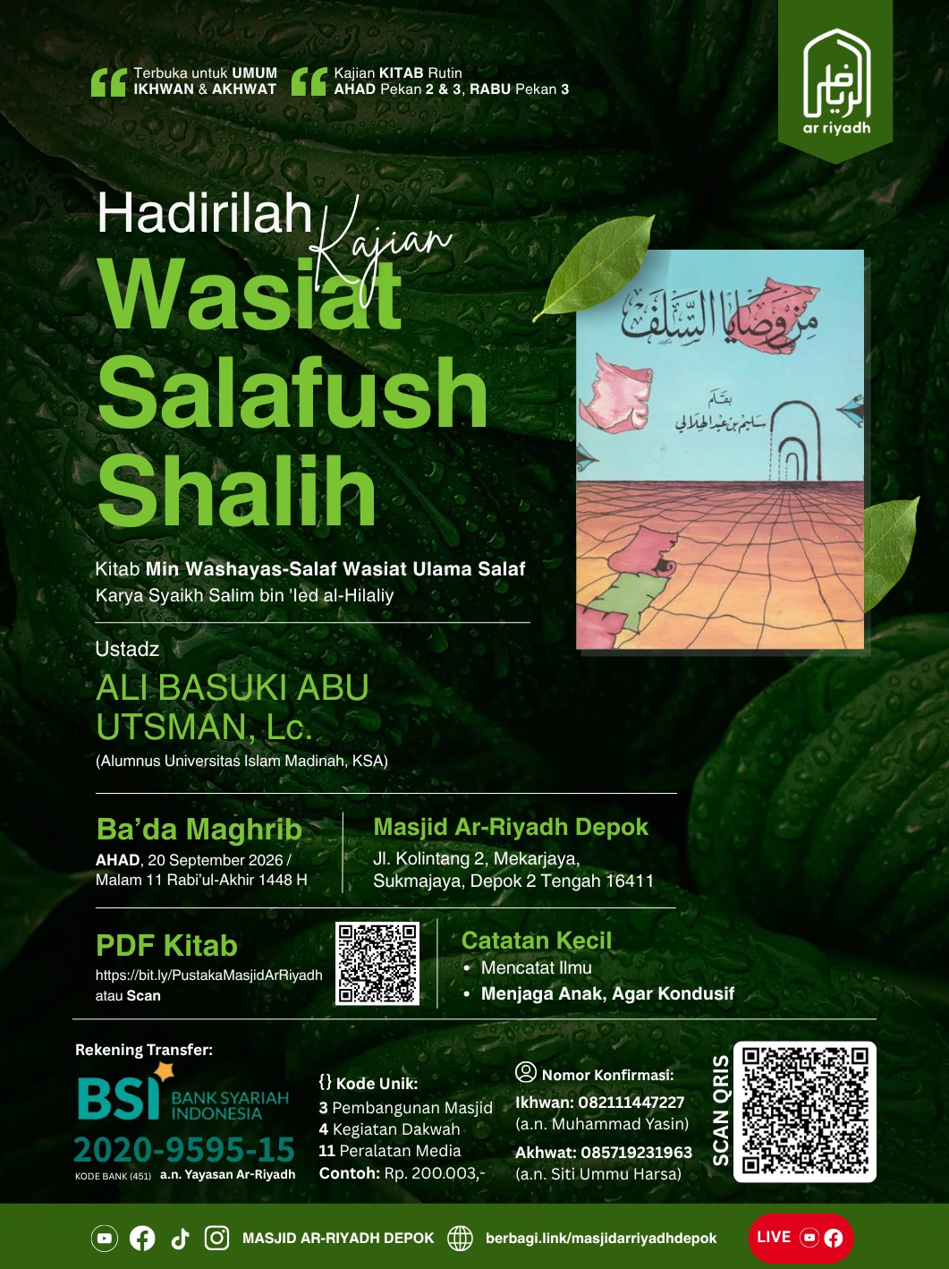 Poster asli dari @mtarriyadh_depok