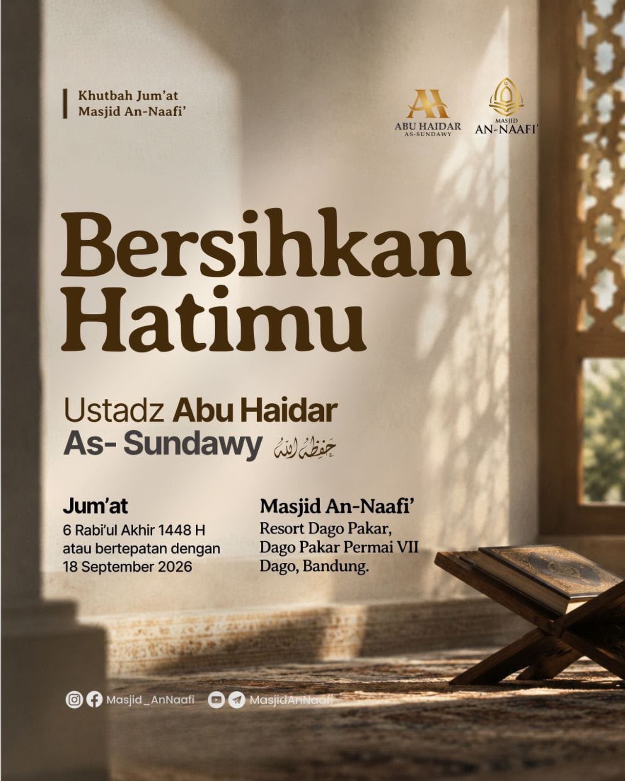 Poster asli dari @masjid_annaafi