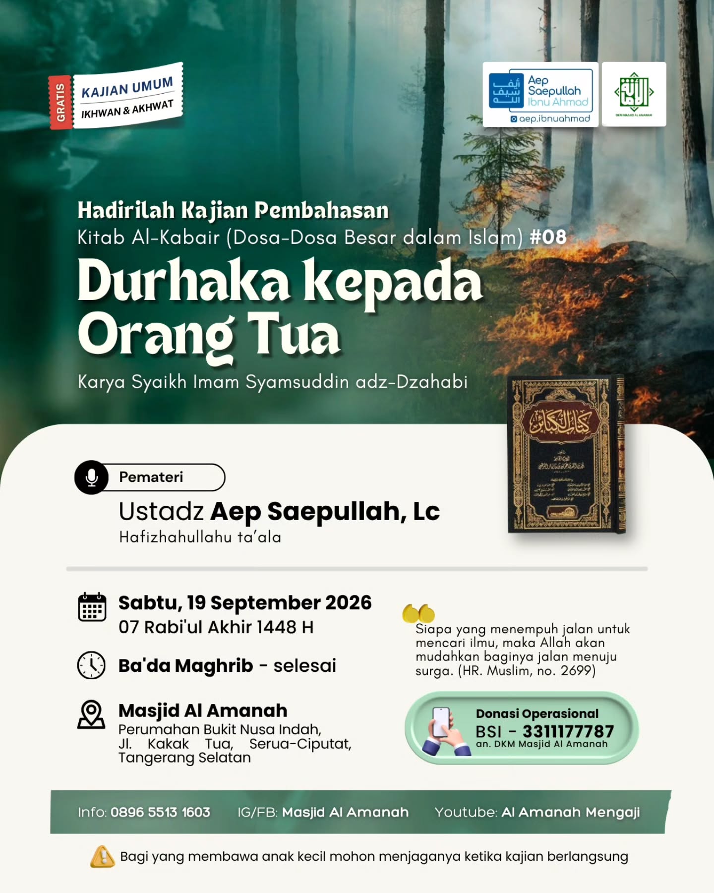 Poster asli dari @masjidalamanah