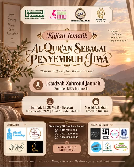 Poster asli dari @masjidashshaff