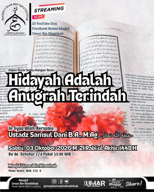 Poster asli dari @masjidumarbinkhaththab